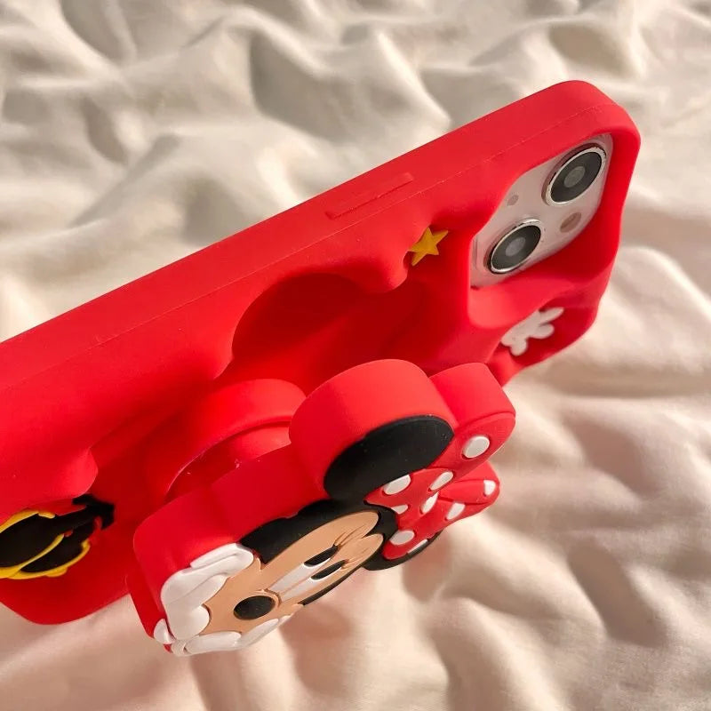 Cute Cartoon Bowknot Minnie Phone Case