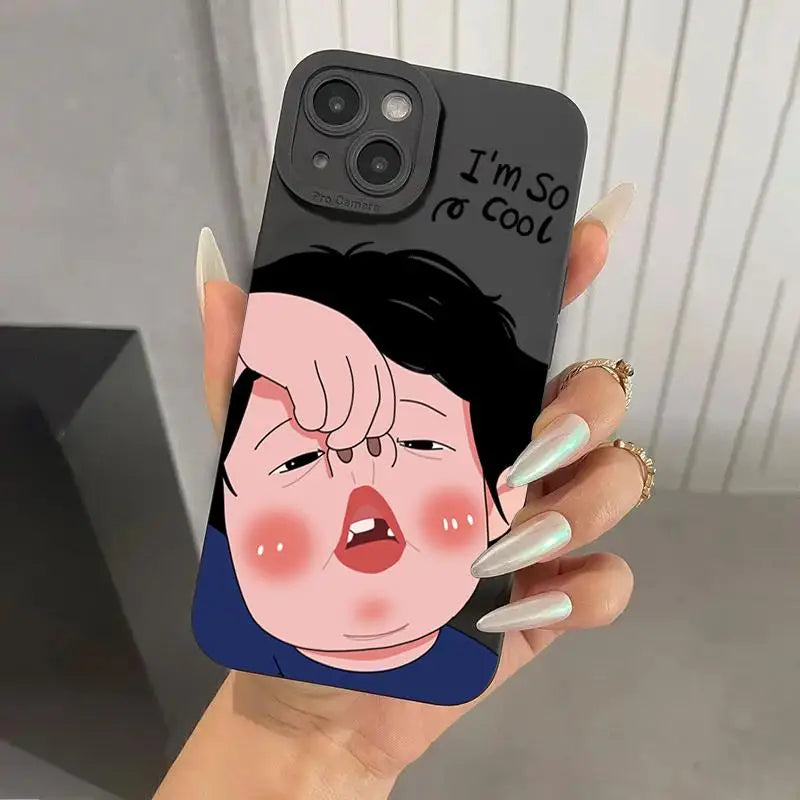 Funny Boy Cute Girl Couple Phone Case