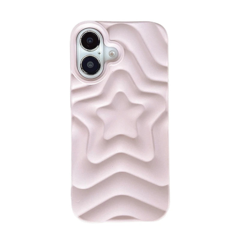 Stylish Star Ripple Matte Silicone Phone Case