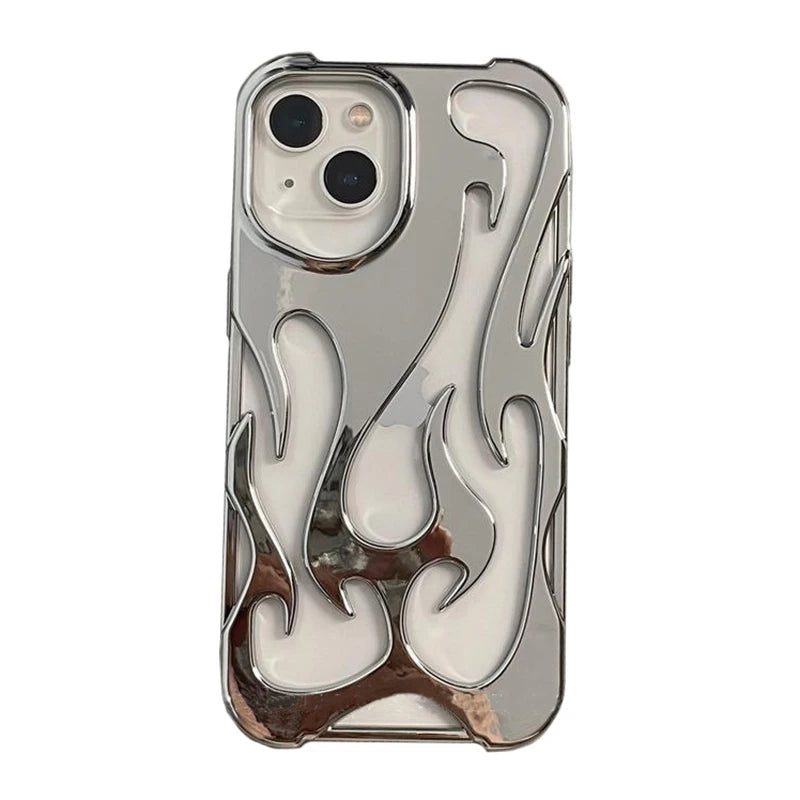 Fashion Hollowed Flame Pattern Phone Case