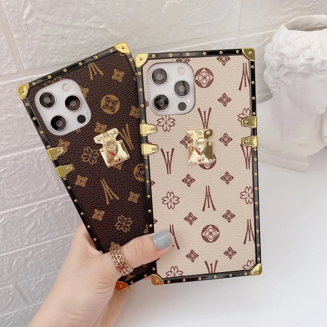 Fashion Square Leather Phone Case