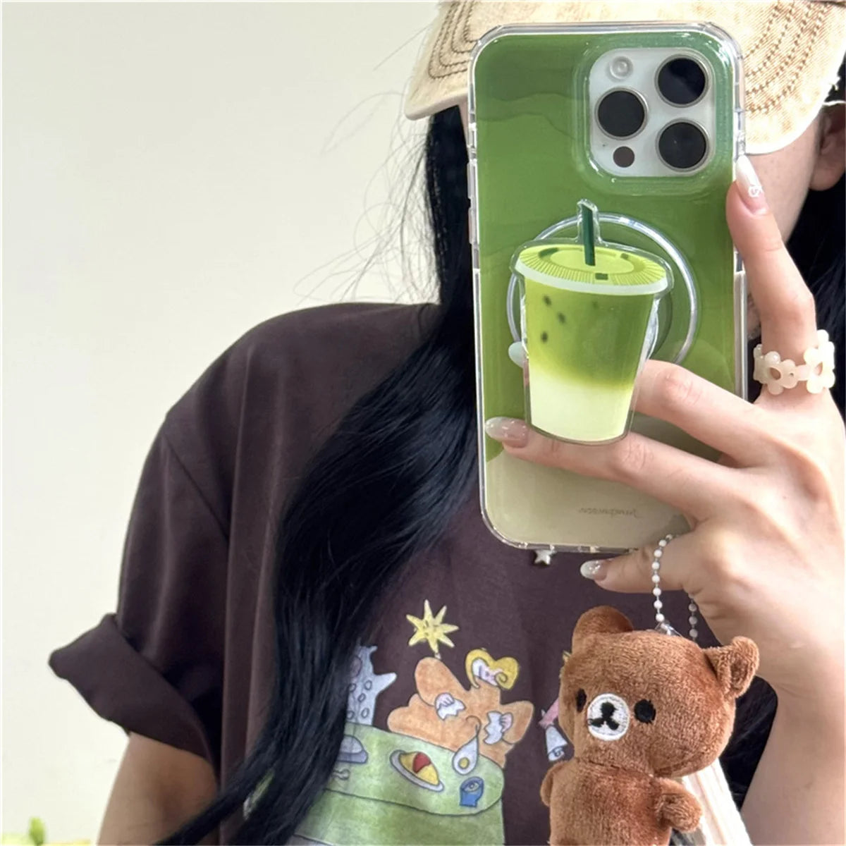 Fashion Matcha Green Color Magnetic Phone Case