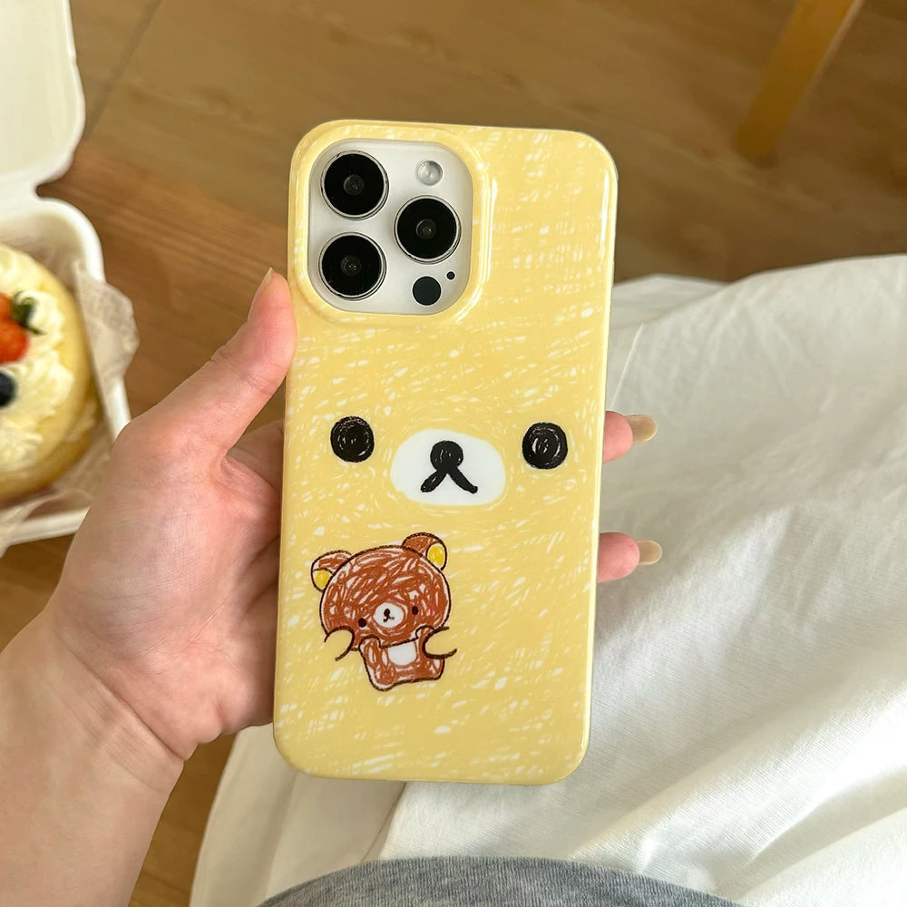 Cartoon Graffiti Bear Cute Phone Case