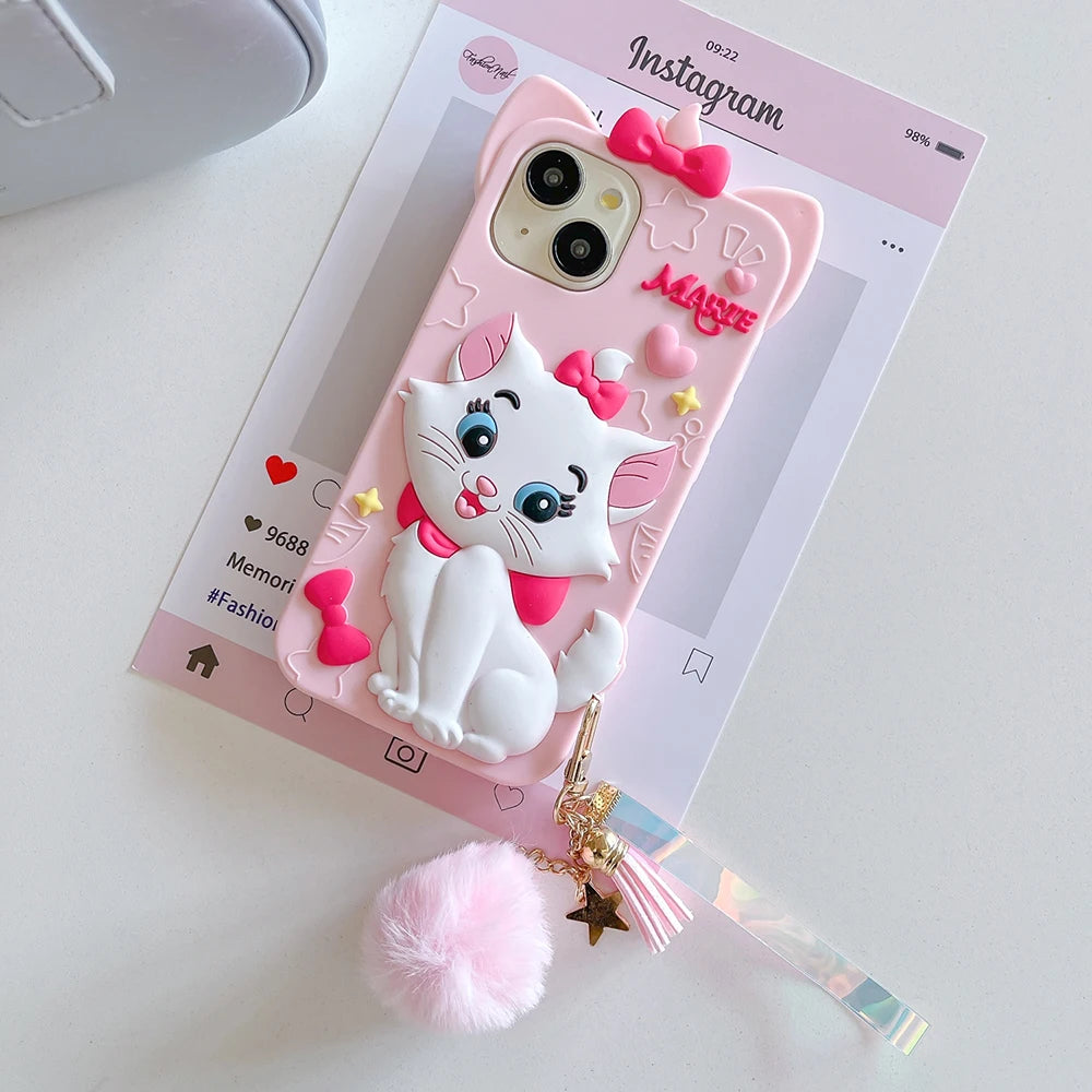 Kawaii Cartoon Marie Cat Phone Case