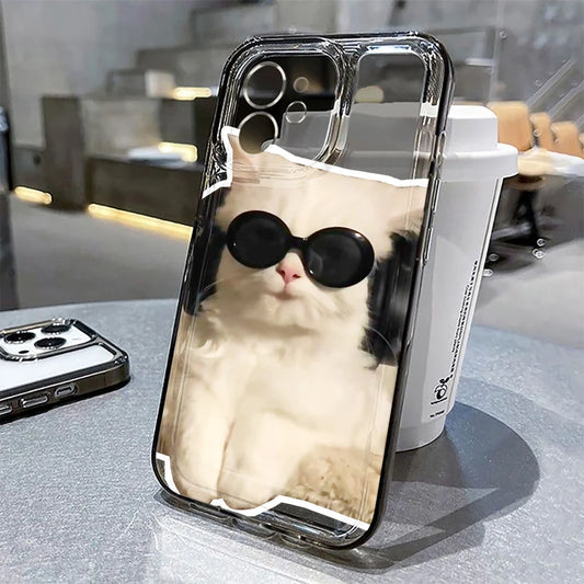 Lovely Cat Soft Phone Case For iPhone