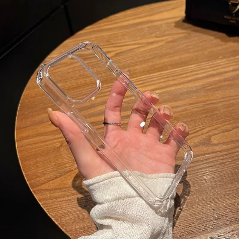 Luxury Transparent Soft Acrylic Phone Case For iPhone
