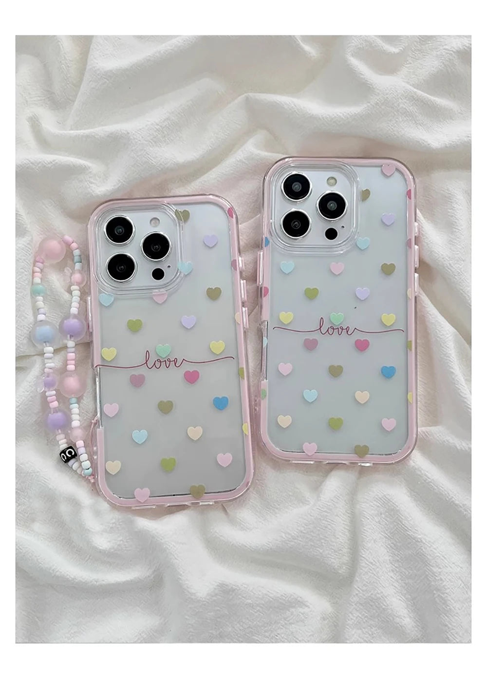 Cute Colorful Love Heart Phone Case