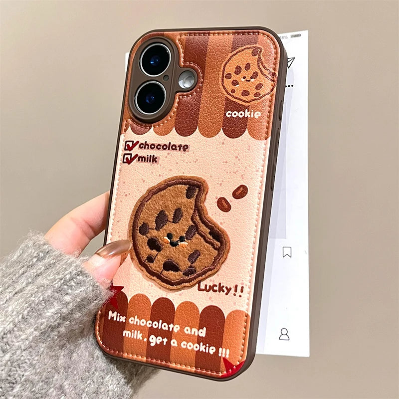 Funny Cute Fabric Biscuit Fish Cookie Phone Case