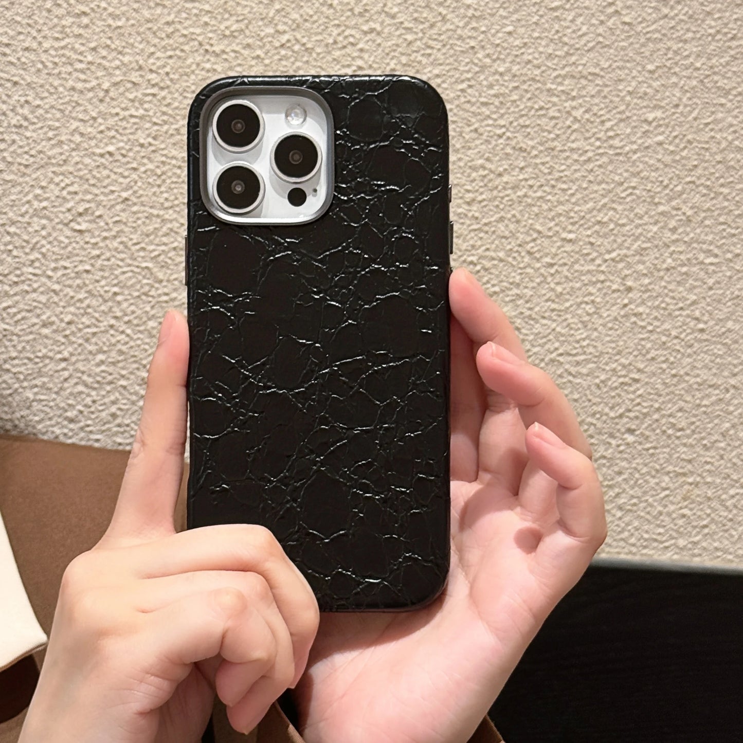Luxury Leather Texture Magnetic Phone Case