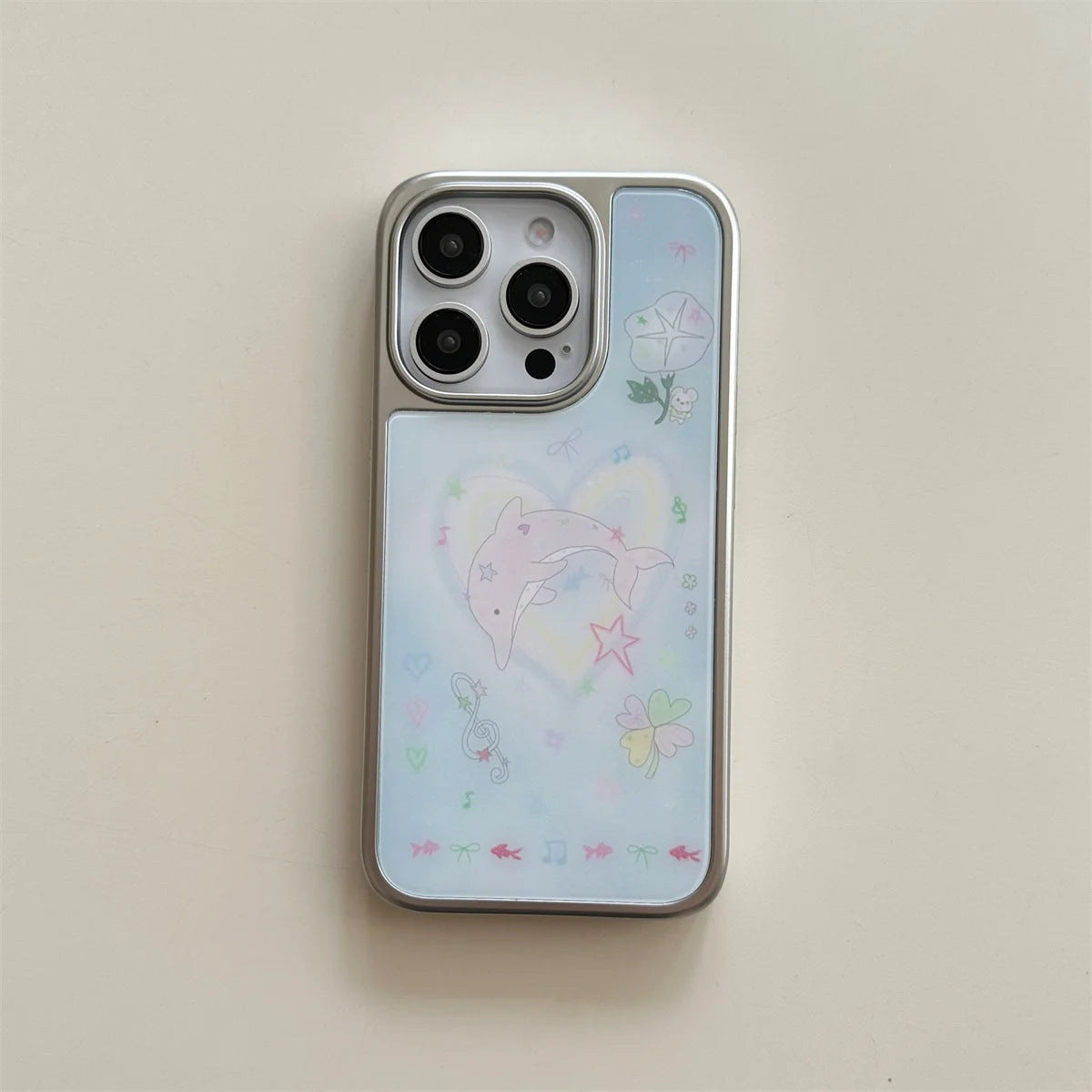 Color Line Cute Animal Phone Case