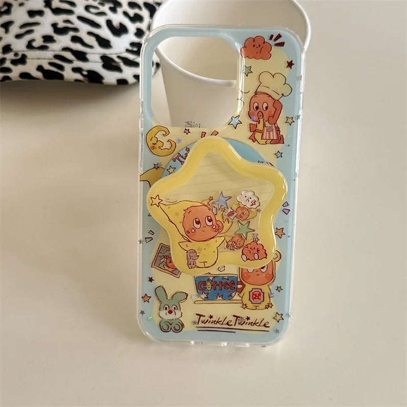Kawaii Cartoon Star Baby Magnetic Phone Case For iPhone