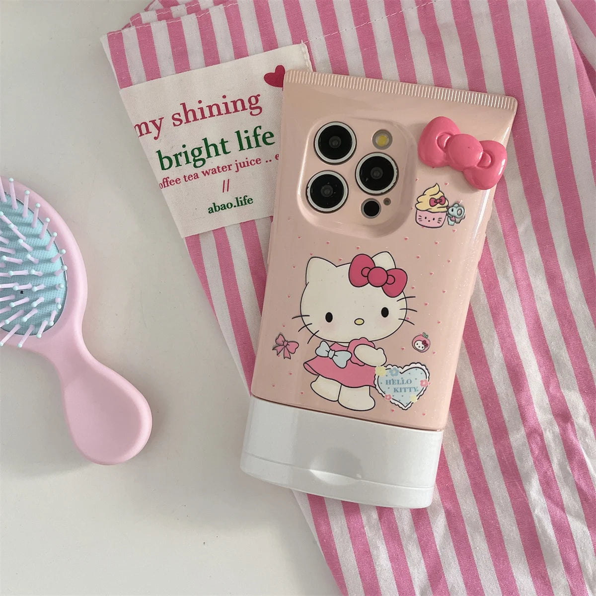 New Polka Dot Bow Cat Phone Case