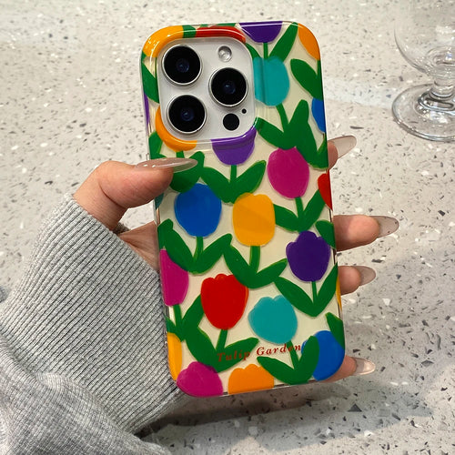 Cute Tulip Lovely Flower Pattern Phone Case