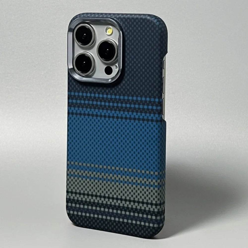 Luxury Kevlar Carbon Fiber Pattern High Quality Hard Pc Case For iPhone