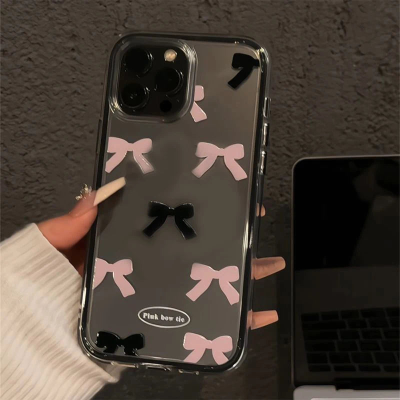 Fashion Pink Bow Knot Compatible Phone Case