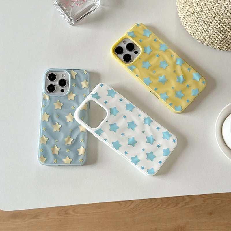 Couple Lovely Stars Case Compatible Phone Case
