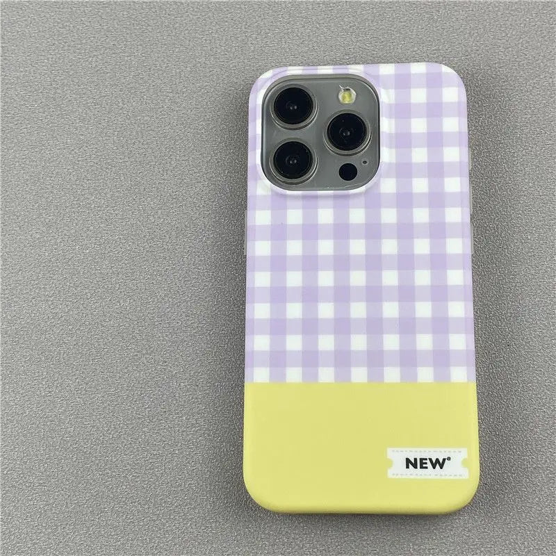 Fashion Simple Check Bracelet Phone Case