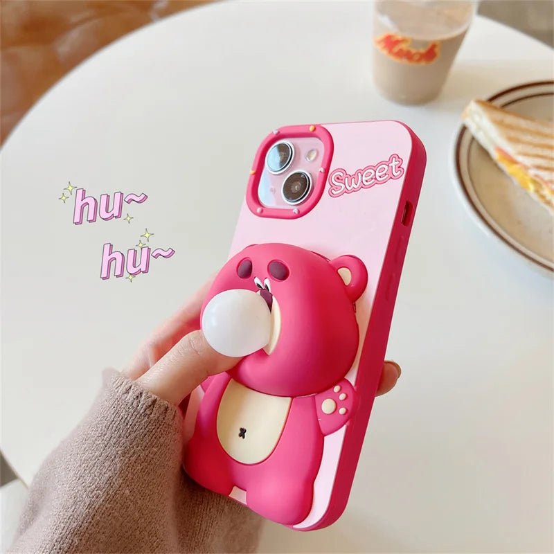 Cute Cartoon Capybara Stitch Mickey Mouse Phone Case