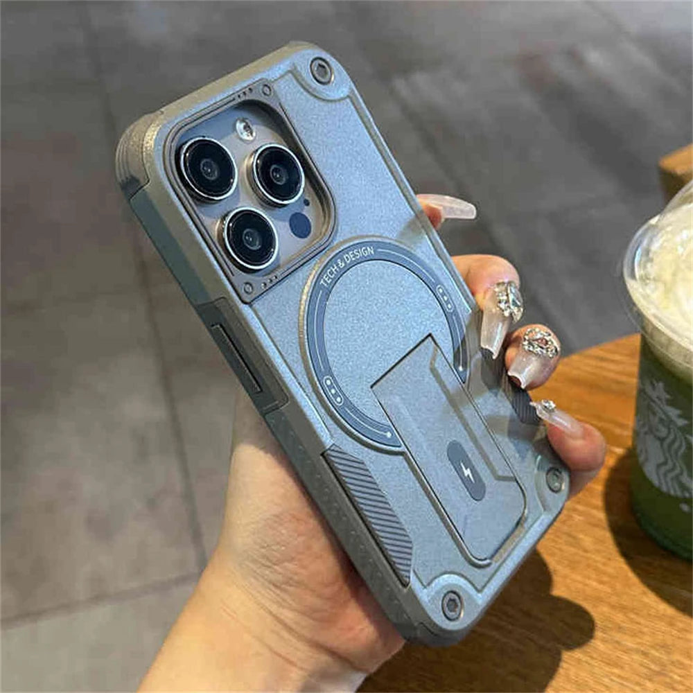 Invisible Stand For Magsafe Magnetic Wireless Charging Case For iPhone