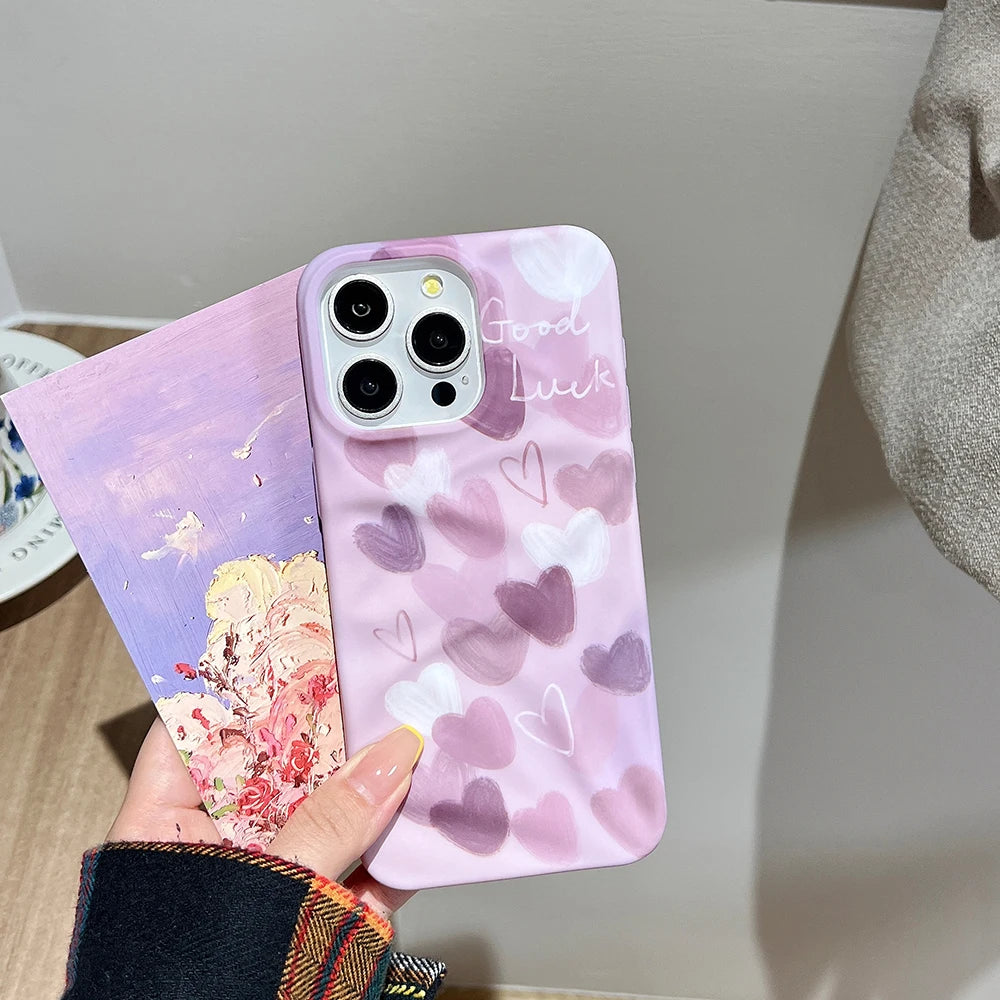 Luxury Love Heart Soft Shockproof Bumper Fashion Phone Case