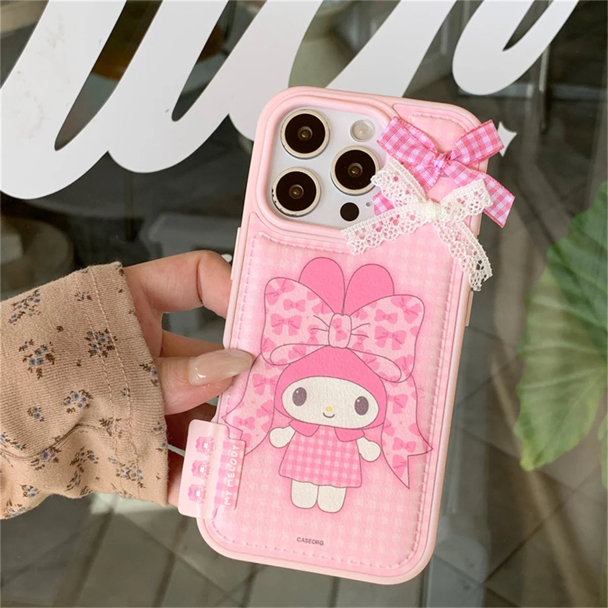 Korean Cute Bow Hellokitty Phone Case For iPhone