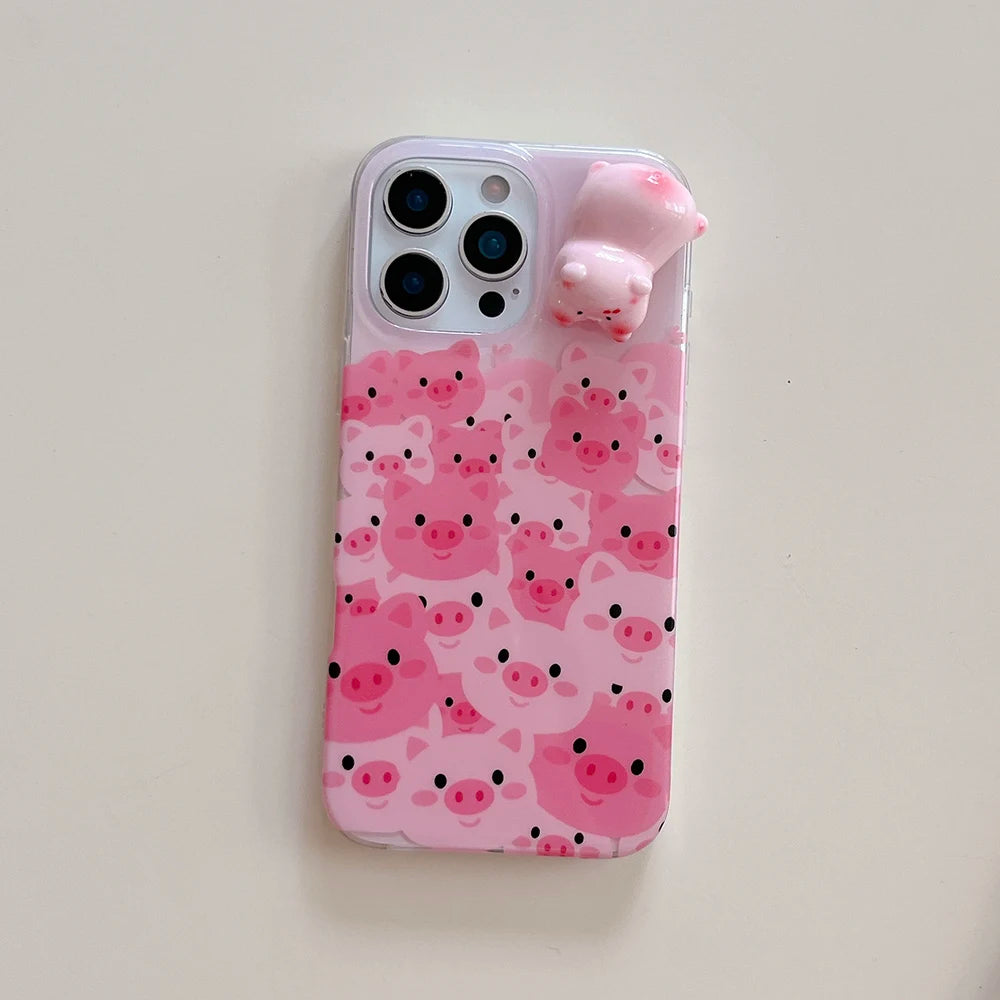 Cartoon Funny Pink Pig Phone Case
