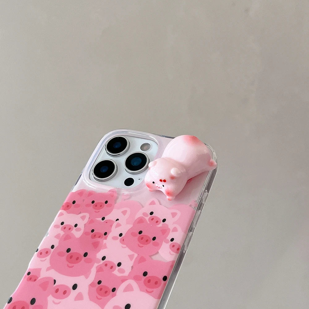 Cartoon Funny Pink Pig Phone Case