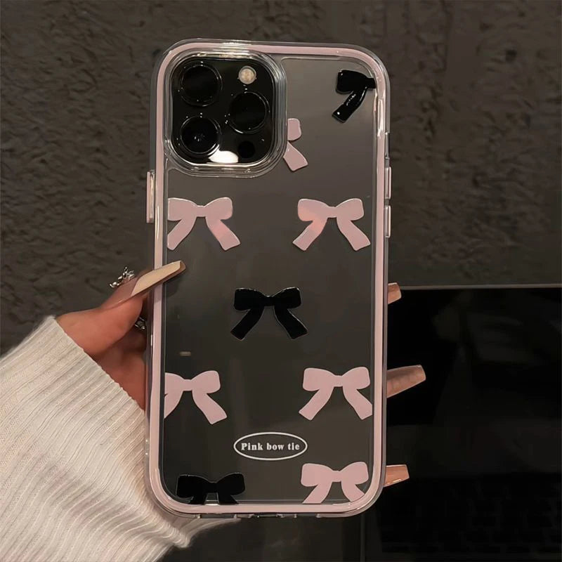 Fashion Pink Bow Knot Compatible Phone Case