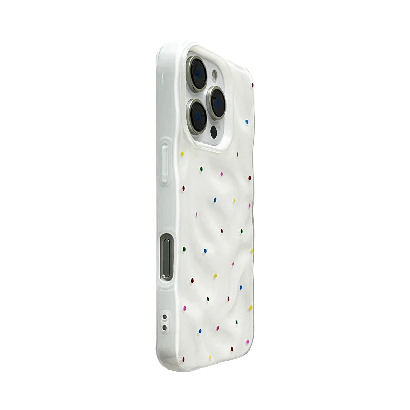 Colorful Polka Dot Folds Texture Phone Case