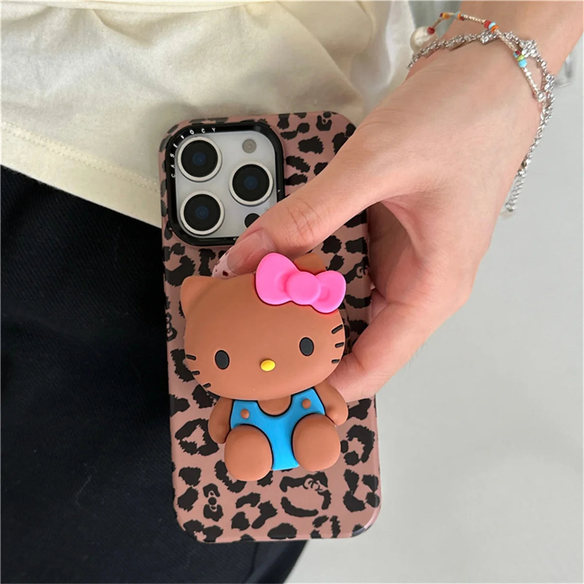 Fashion Brown Leopard Print Magnetic Phone Case