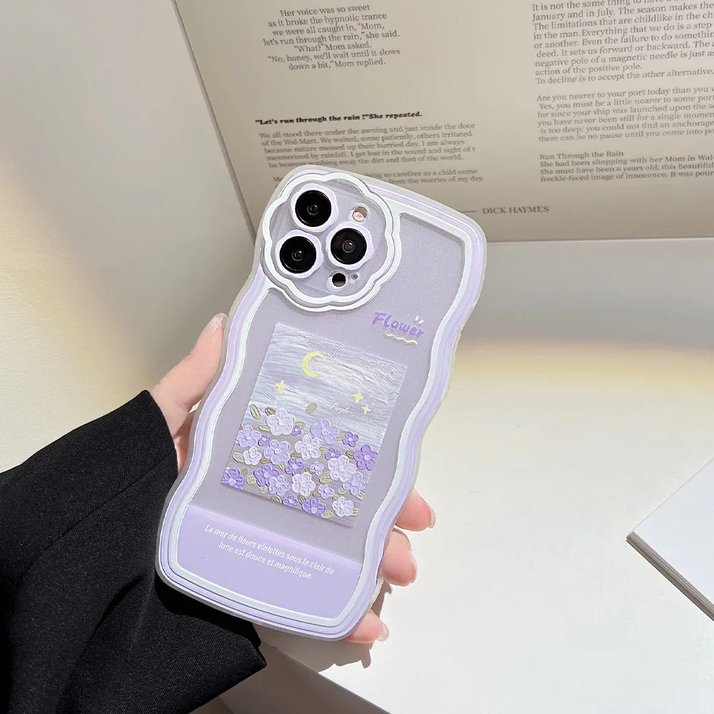 Flower Wavy Case For iPhone
