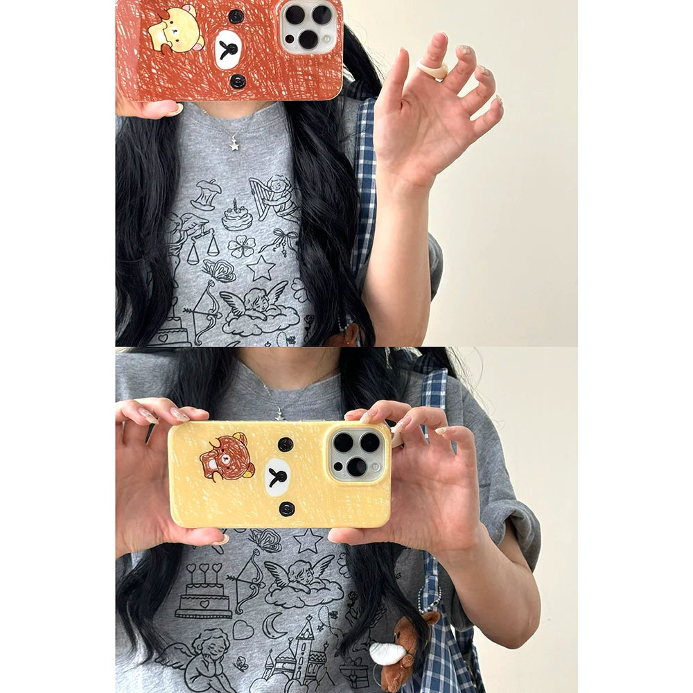 Cartoon Graffiti Bear Cute Phone Case