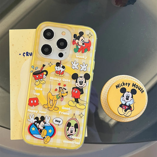 New Cute Cartoon Mouse Stand Magnetic Attraction Phone Case