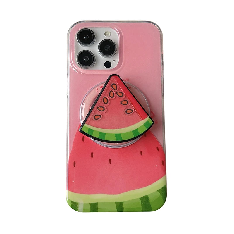 Cute Summer Watermelon Holder Stand Phone Case