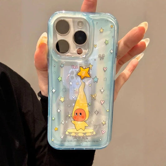 Meteor Blunt Blue Star Cartoon Double Layer Phone Case
