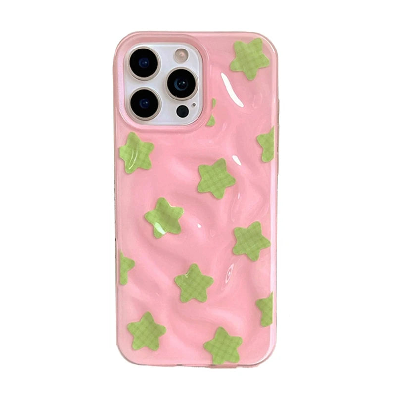 Fashion Colorful Stars Glossy Phone Case