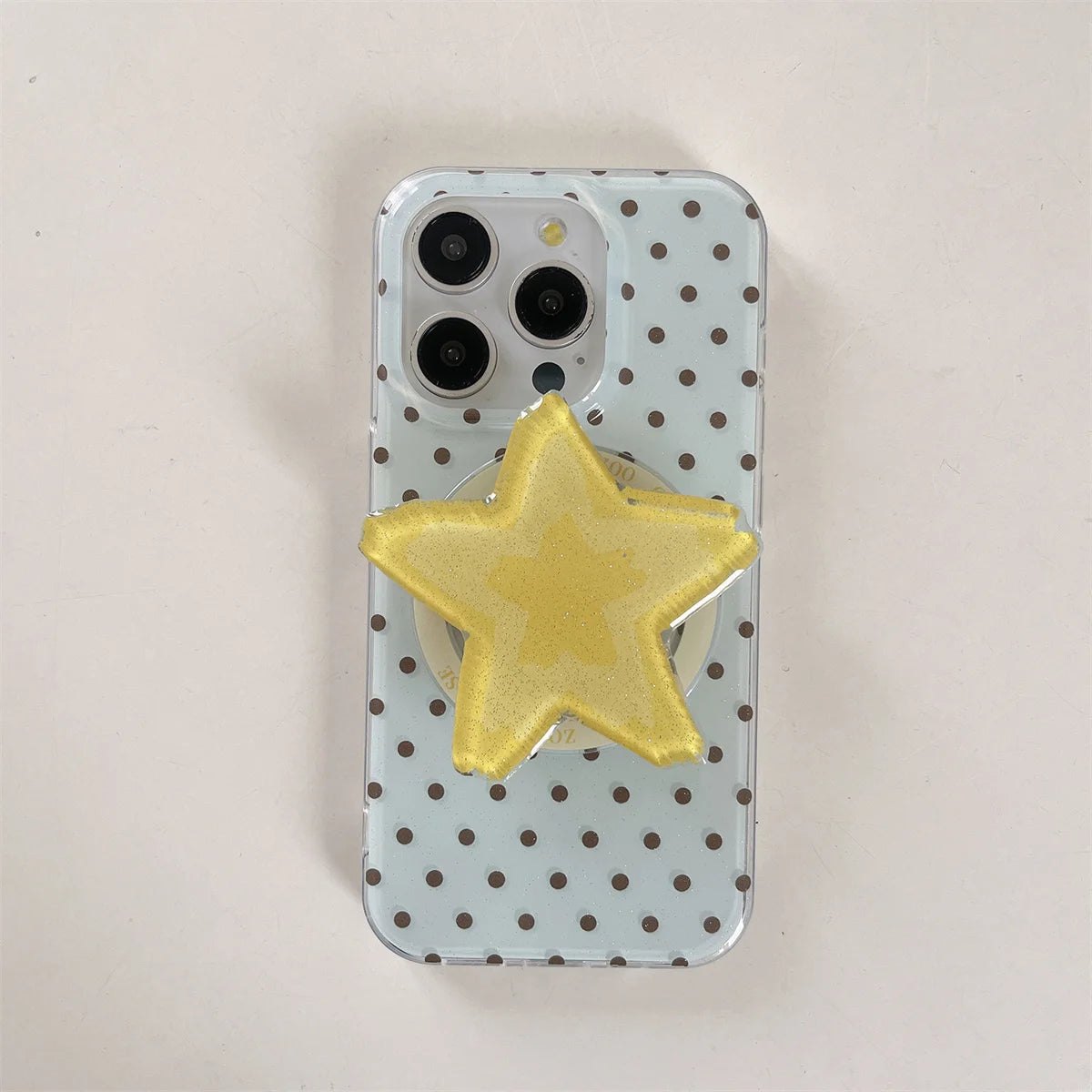 New Magnetic Graffiti Yellow Star Stand Phone Case
