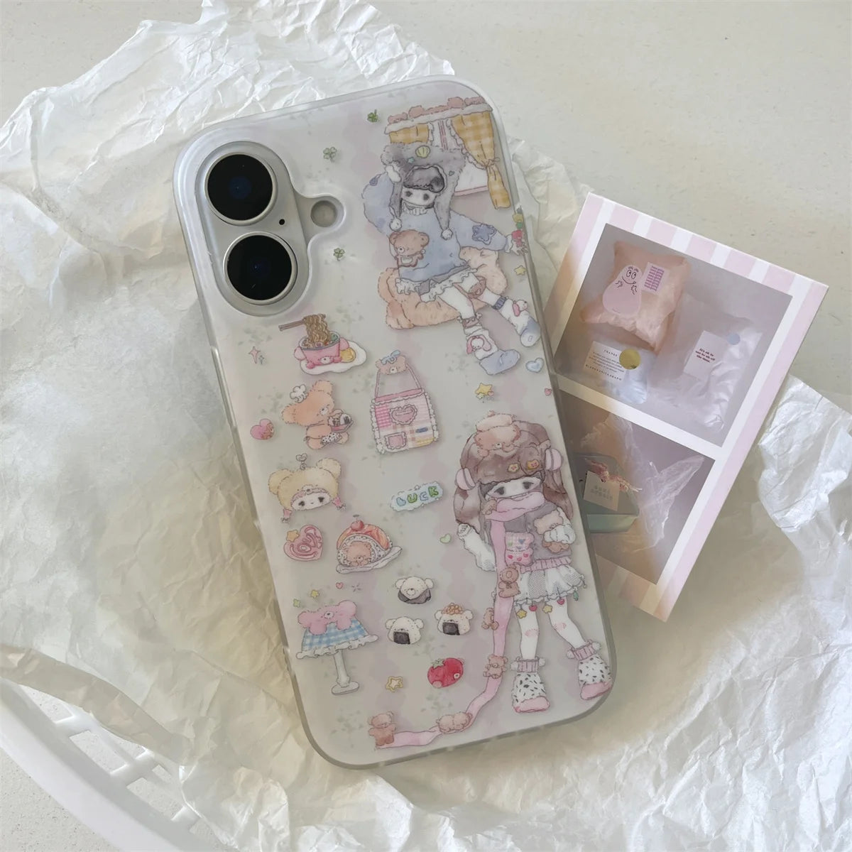 Pink Rose Flower Bracelet Pendant Phone Case
