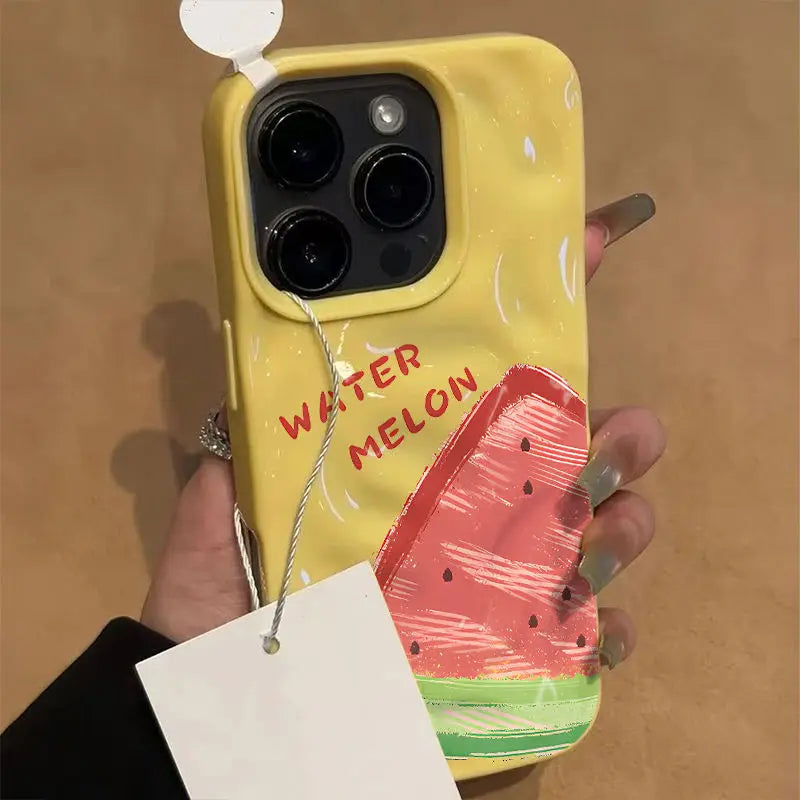 Cute Cartoon Summer Watermelon Pattern Phone Case For iPhone