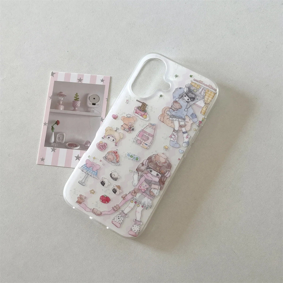 Pink Rose Flower Bracelet Pendant Phone Case