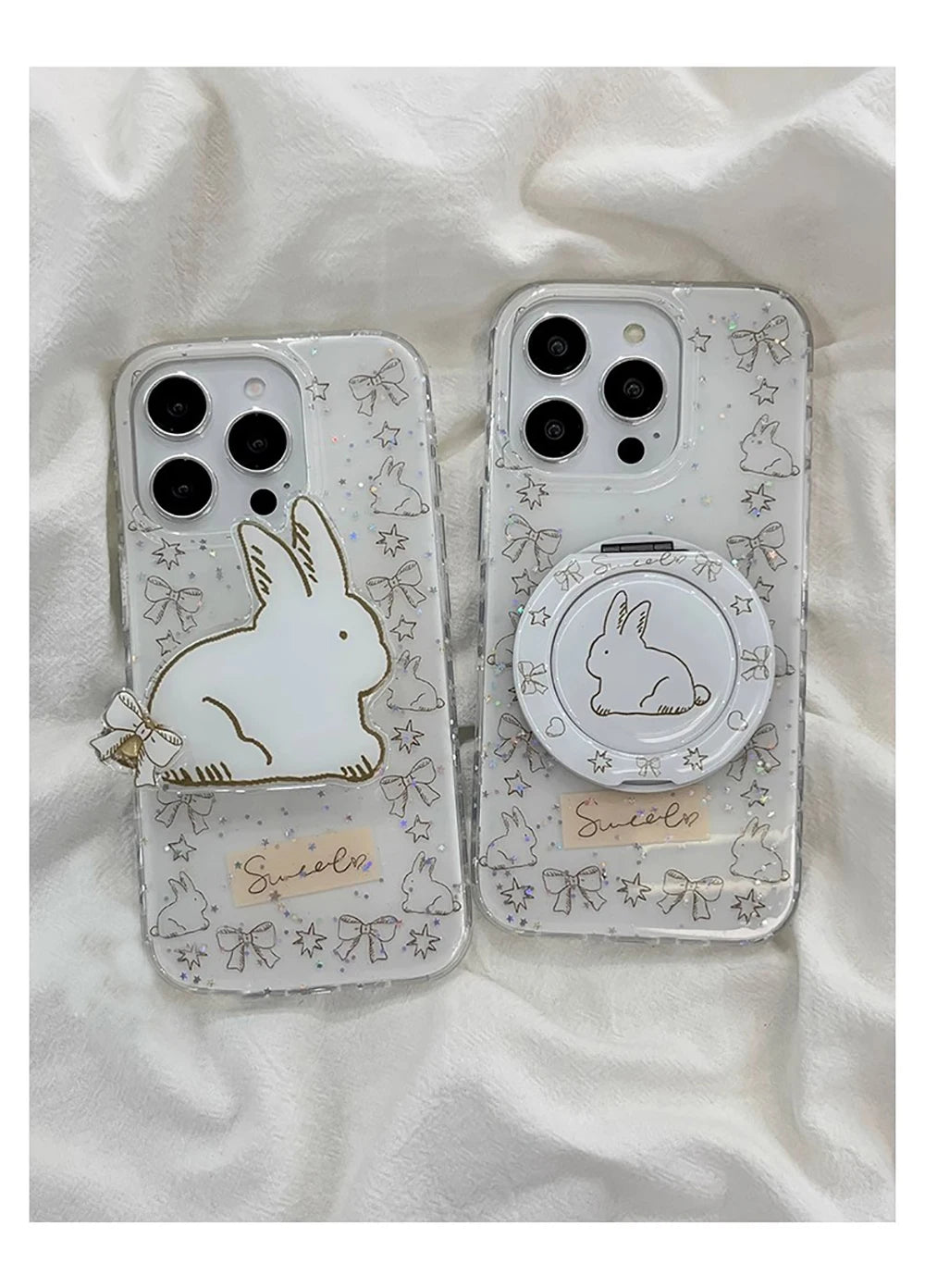 Glitter Shiny Cute Rabbit Cartoon Phone Case