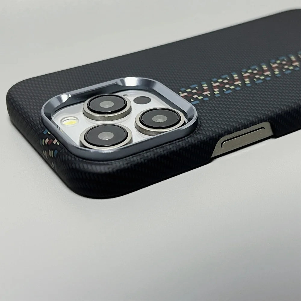 Luxury Kevlar Carbon Fiber Pattern High Quality Hard Pc Case For iPhone