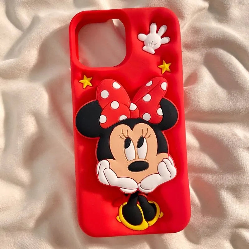 Cute Cartoon Bowknot Minnie Phone Case