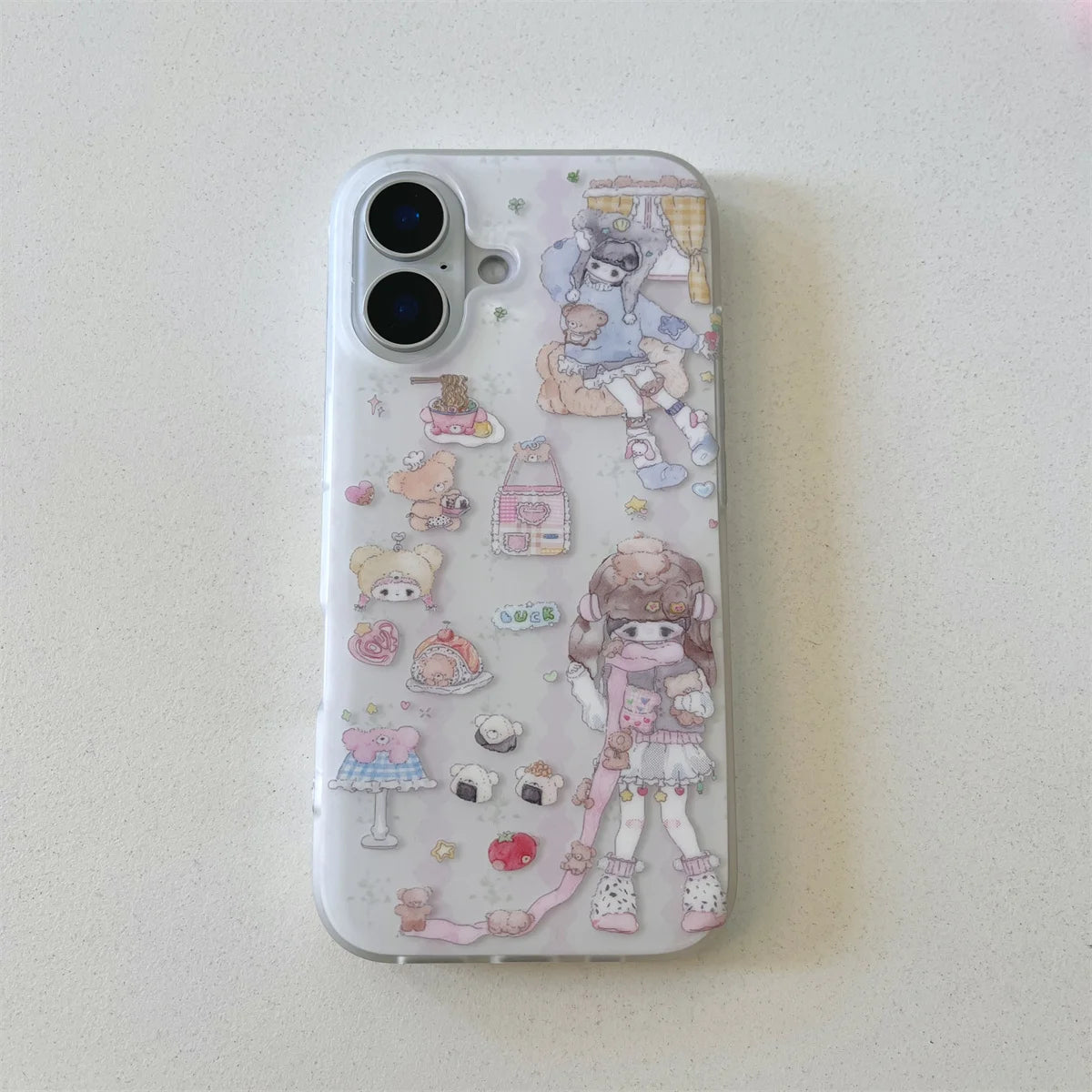 Pink Rose Flower Bracelet Pendant Phone Case