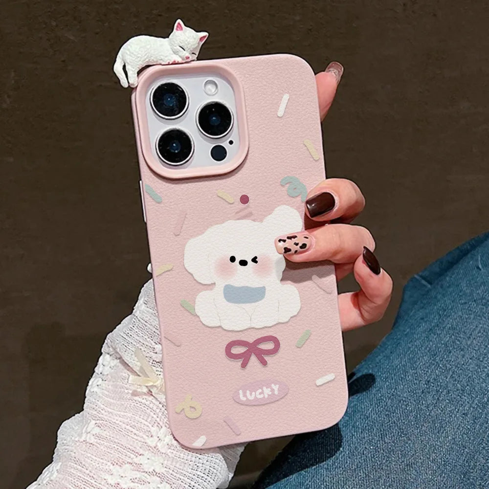 Cute Cartoon Puppy Phone Case For iPhone