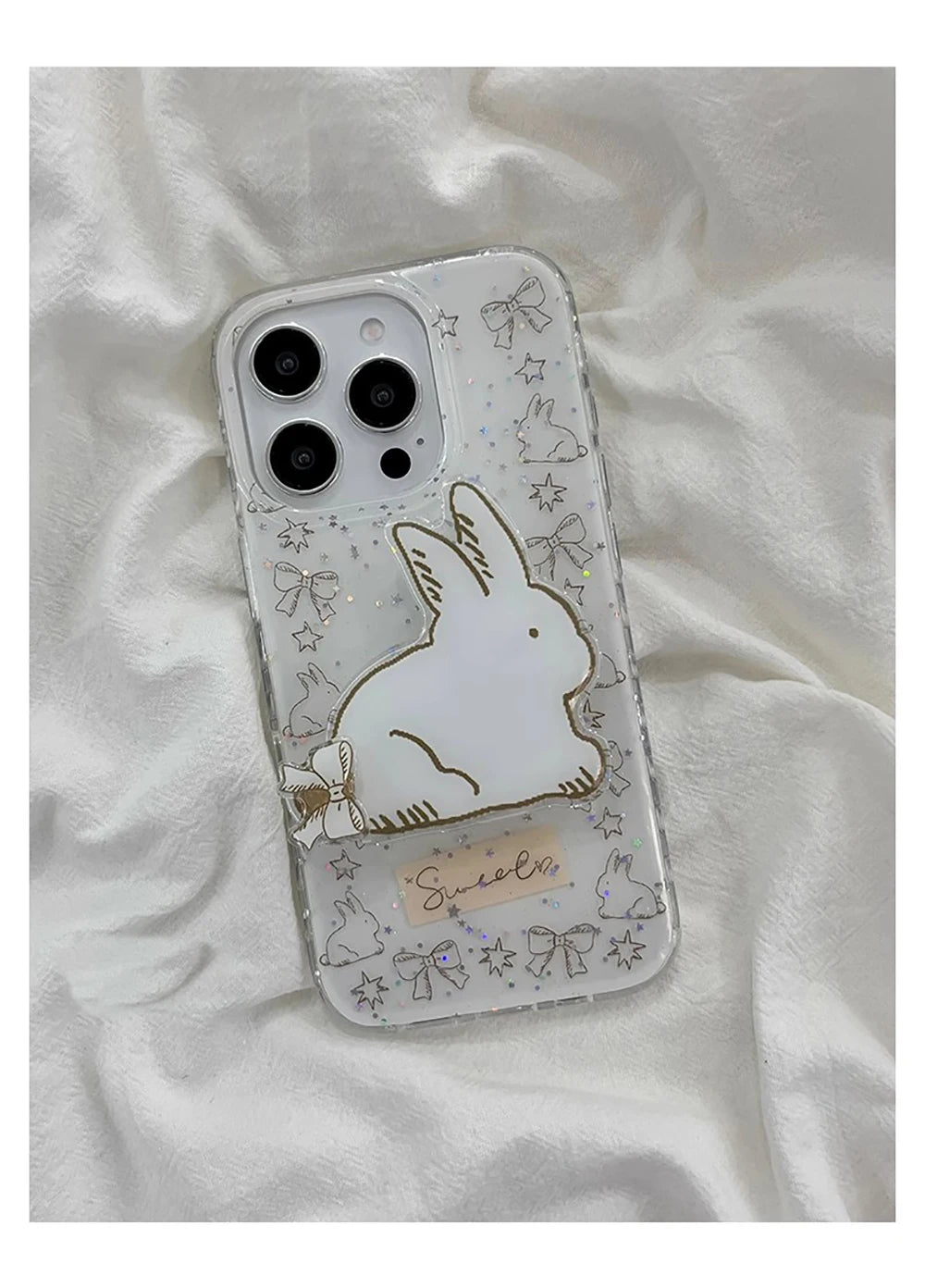 Glitter Shiny Cute Rabbit Cartoon Phone Case