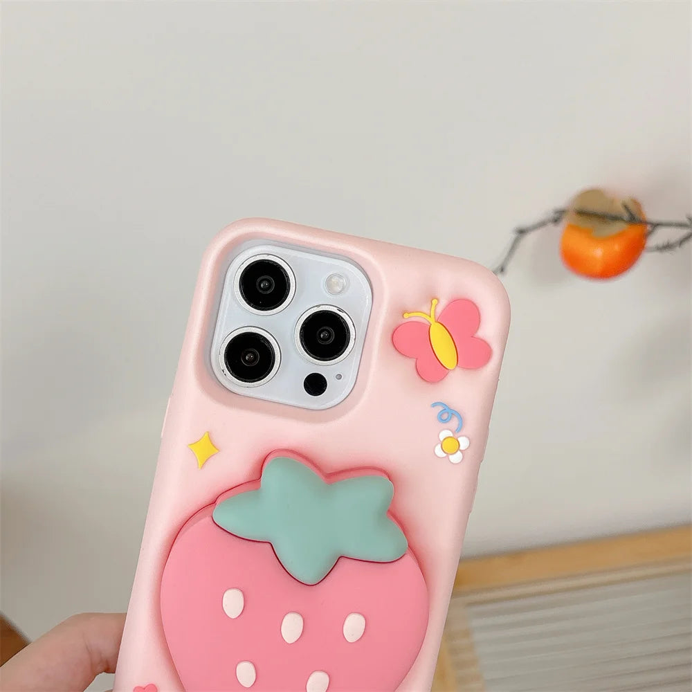 Cartoon Strawberry Phone Case