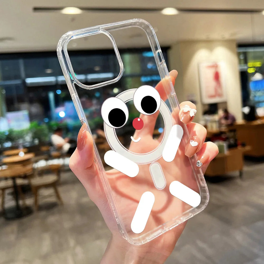 Cute Bow For Magsafe Magnetic Wireless Charge Case For iPhone