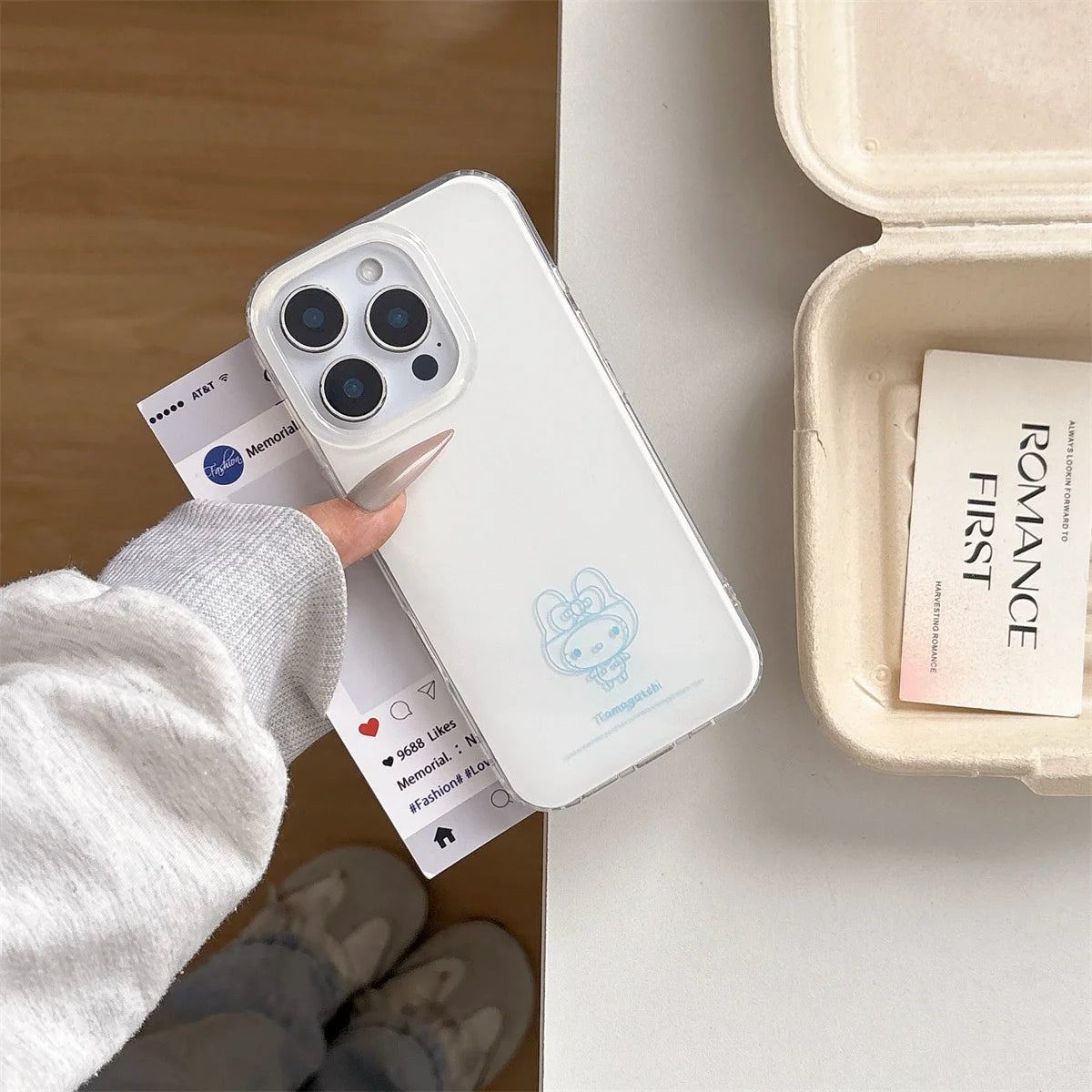 Solid Color Line Melody Phone Case