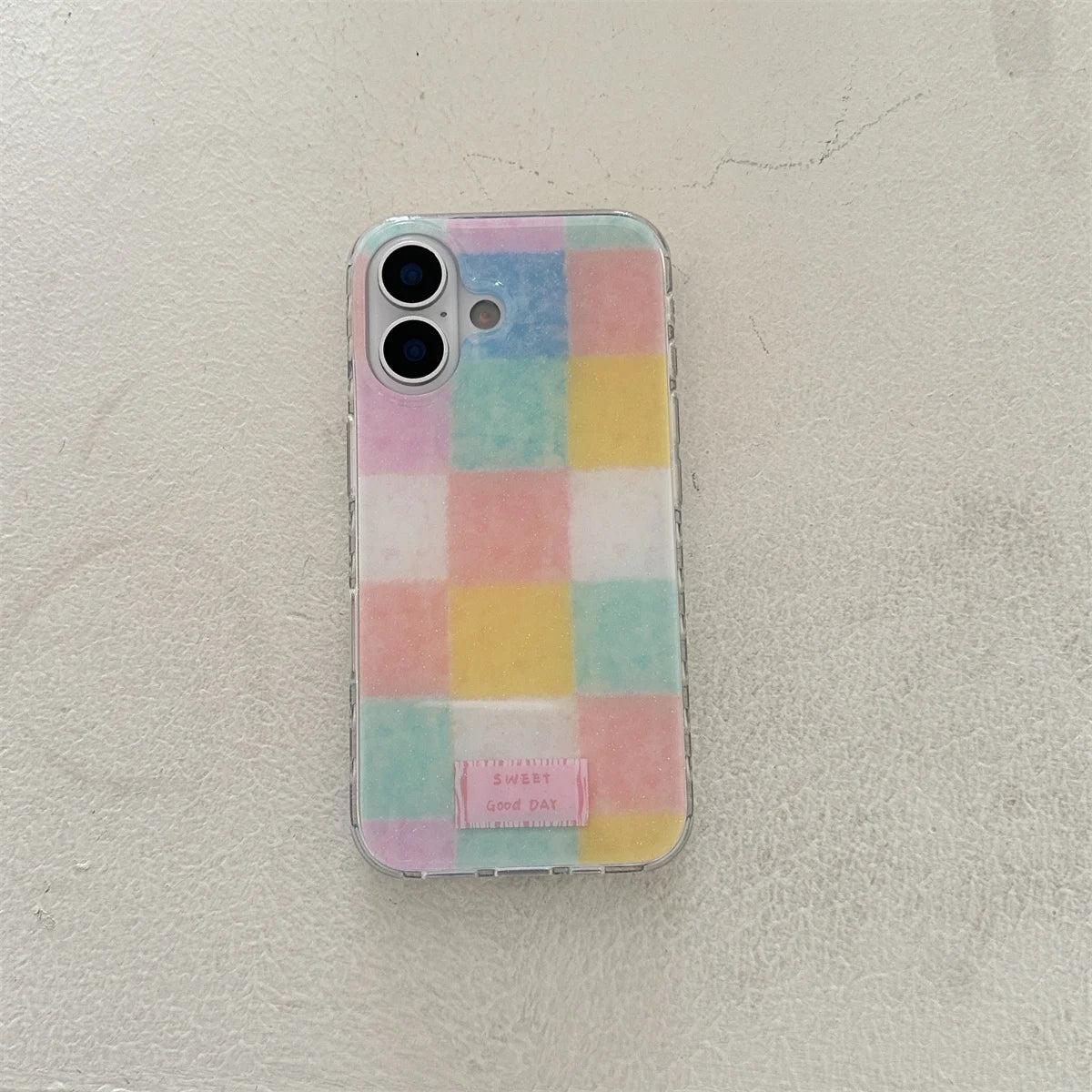 Luxury Colorful Big Square Grid Phone Case